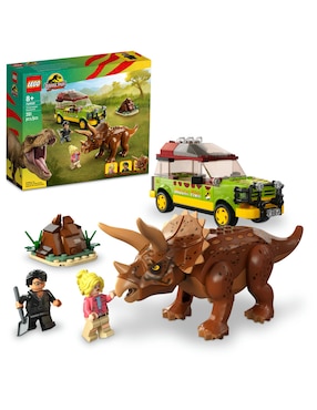 Set construcción Lego Jurassic World™ Análisis del Triceratops con 281 piezas