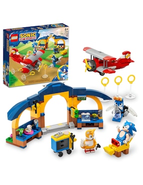 Set construcción Lego® Sonic The Hedgehog™ Taller y Avión Tornado de Tails con 376 piezas