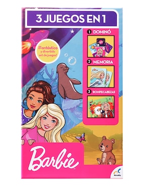Set de juegos 3 en 1 Barbie Novelty