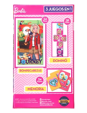 Set de juegos 3 en 1 Barbie Novelty