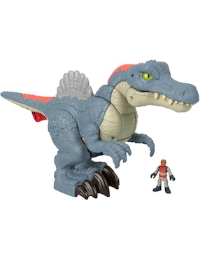 Set Figuras De Acción Jurassic World Spinosaurus Imaginext Con Movimiento, Luz Y Sonido