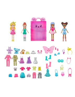 Muñeca Polly Pocket Mattel Súper Closet De Animalitos