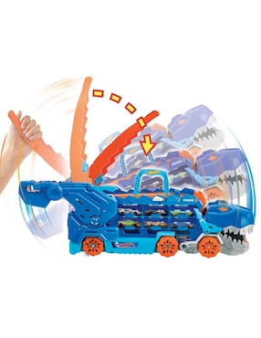 Pista armable Hot Wheels Súper Remolque de T-Rex