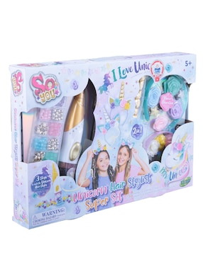 Set para hacer trenzas Tasia Unicorn Hair Stylist Super Set