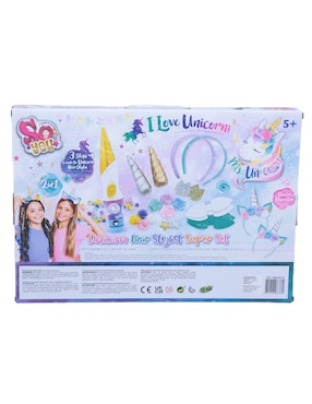 Set para hacer trenzas Tasia Unicorn Hair Stylist Super Set