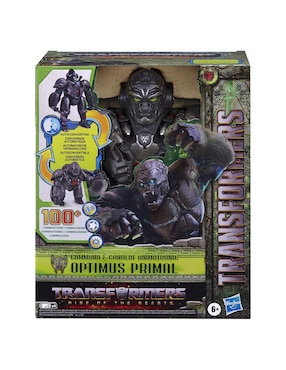Figura de acción Transformers Rise Of The Beasts Hasbro con movimiento y sonido articulada