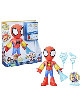 Figura de acción Spidey And His Amazing Friends Hasbro con luz y sonido articulada