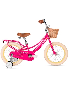 Bicicleta Infantil Turbo Rodada 16 Para Niña