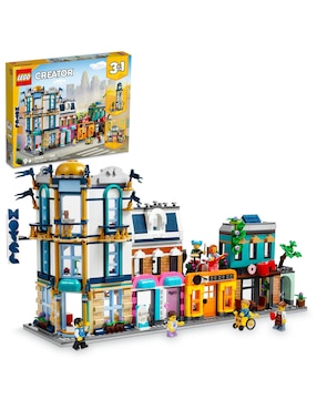 Set construcción Lego Creator calle principal con 1459 piezas