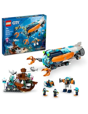 Set construcción Lego City Exploration Submarino de Exploración de las Profundidades con 842 piezas