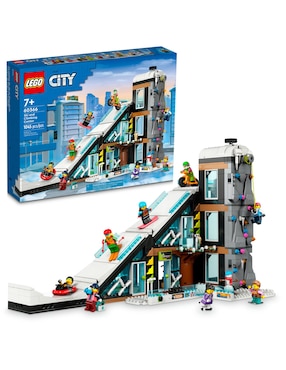 Set construcción Lego City Community centro de esquí y escalada con 1045 piezas