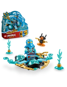 Bloques Lego Ninjago Nya Dragon Power: Derrape Spinjitzu Con 57 Piezas