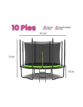Trampolín Level Kids recto