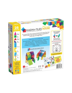 Magnatiles Magna-Tiles House 18332 Mixed Colors