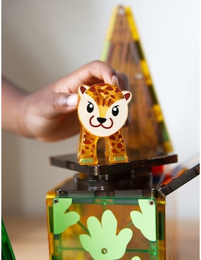 Magnatiles Magna-Tiles Jungle Animals 21225 Clear Colors