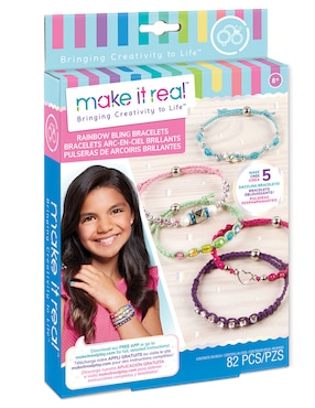 Pulseras de arcoiris brillante Make It Real