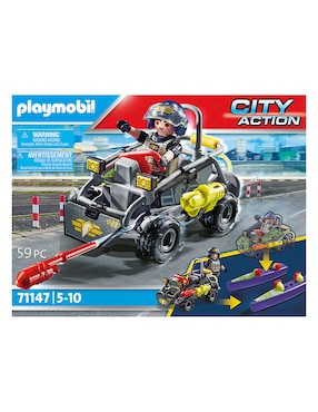 Playmobil Fuerzas Especiales - Quad Multiterreno-Secret Mission Swat