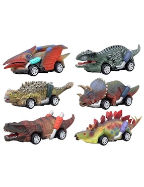 Set Automóvil Carros De Dinosaurio