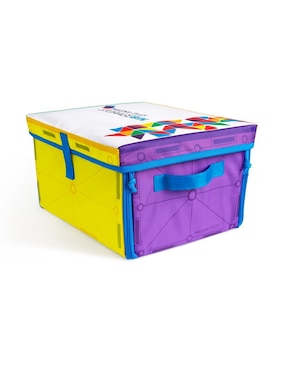 Set construcción Magnatiles Cesta de almacenaje y tapete de juego 2 en 1 con 1 pieza