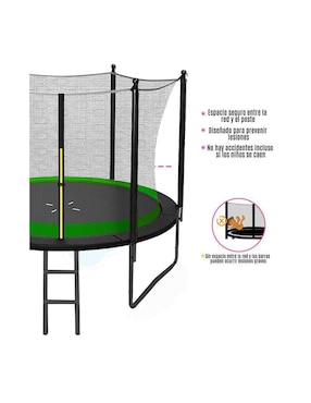 Trampolín Level Kids infantil 8ft