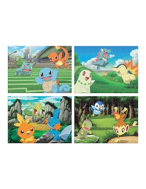 Rompecabezas Pokémon 4 en 1 Novelty 240 piezas