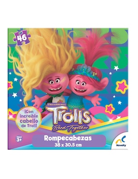 Rompecabezas Trolls Novelty 46 Piezas