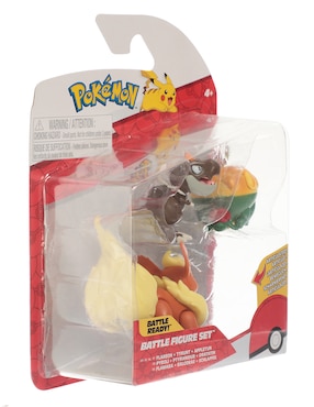 Set figuras acción Flareon, Tyrunt y Appletun Pokémon