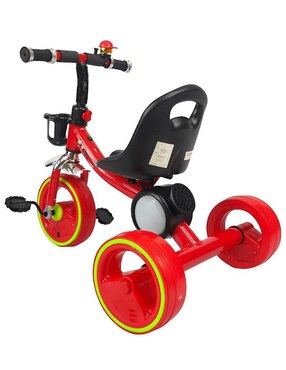 Triciclo The Baby Shop rodada 10 con esfera musical luz y sonido unisex