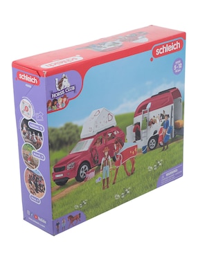 Aventura Con Coche Y Remolque Para Caballos Schleich