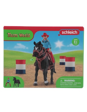 Carrera De Obstáculos Con Amazona Vaquera Schleich