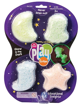 Playfoam Educational Insights Glow In The Dark 4 Piezas