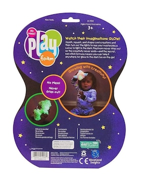 Educational Insights Glow in the Dark 4 piezas Playfoam