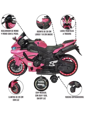 Moto montable The Baby Shop   recargable