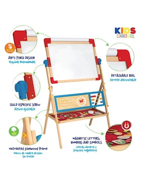 Pizarrón Kids House de madera