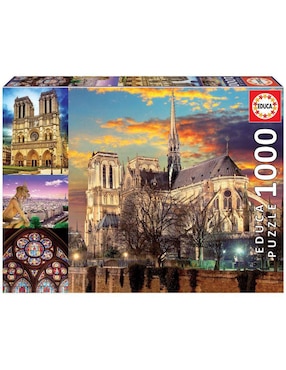 Rompecabezas Collage de notre Dame Educa 1000 piezas