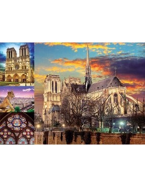 Rompecabezas Collage de notre Dame Educa 1000 piezas