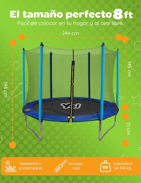 Trampolín YEI 8ft