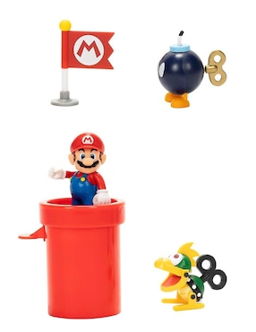 Set figuras acción Super Mario Bros Mario Bros collectors Jakks Pacific