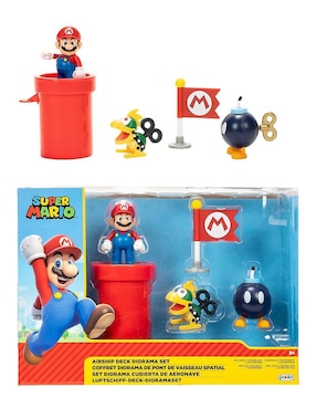 Set figuras acción Super Mario Bros Mario Bros collectors Jakks Pacific