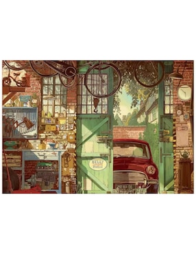 Rompecabezas Garage Antiguo, Arly Jones Educa 1500 piezas