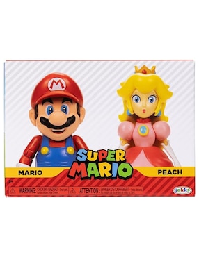 Set figuras acción Super Mario Mario & Princesa Peach Jakks Pacific