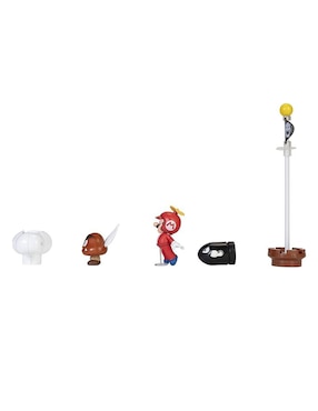 Diorama Super Mario Gomba, Mario y Bullet Bill collectors Jakks Pacific