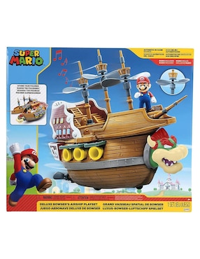 Juego Aeronave Deluxe De Bowser Jakks Pacific de Super Mario