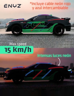 Automóvil deportivo Eniz neon racing car