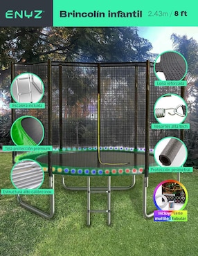 Trampolín Eniz Con Luces LED