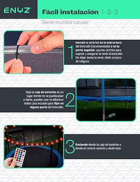 Trampolín Eniz Con Luces LED