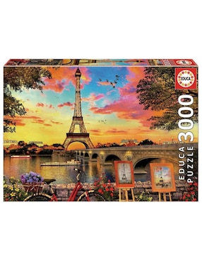 Rompecabezas Torre Eiffel y el Sena Educa 3000 piezas