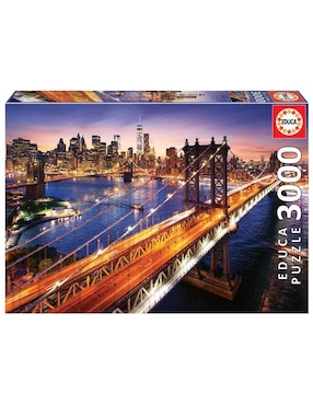 Rompecabezas Puente de Brooklyn, Nueva York Educa 3000 piezas