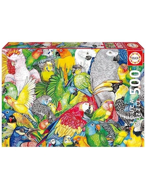 Rompecabezas Loros Tropicales Educa 500 piezas