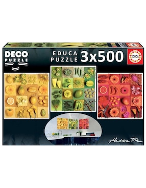 Rompecabezas Frutas y Flores Exóticas Educa 500 piezas